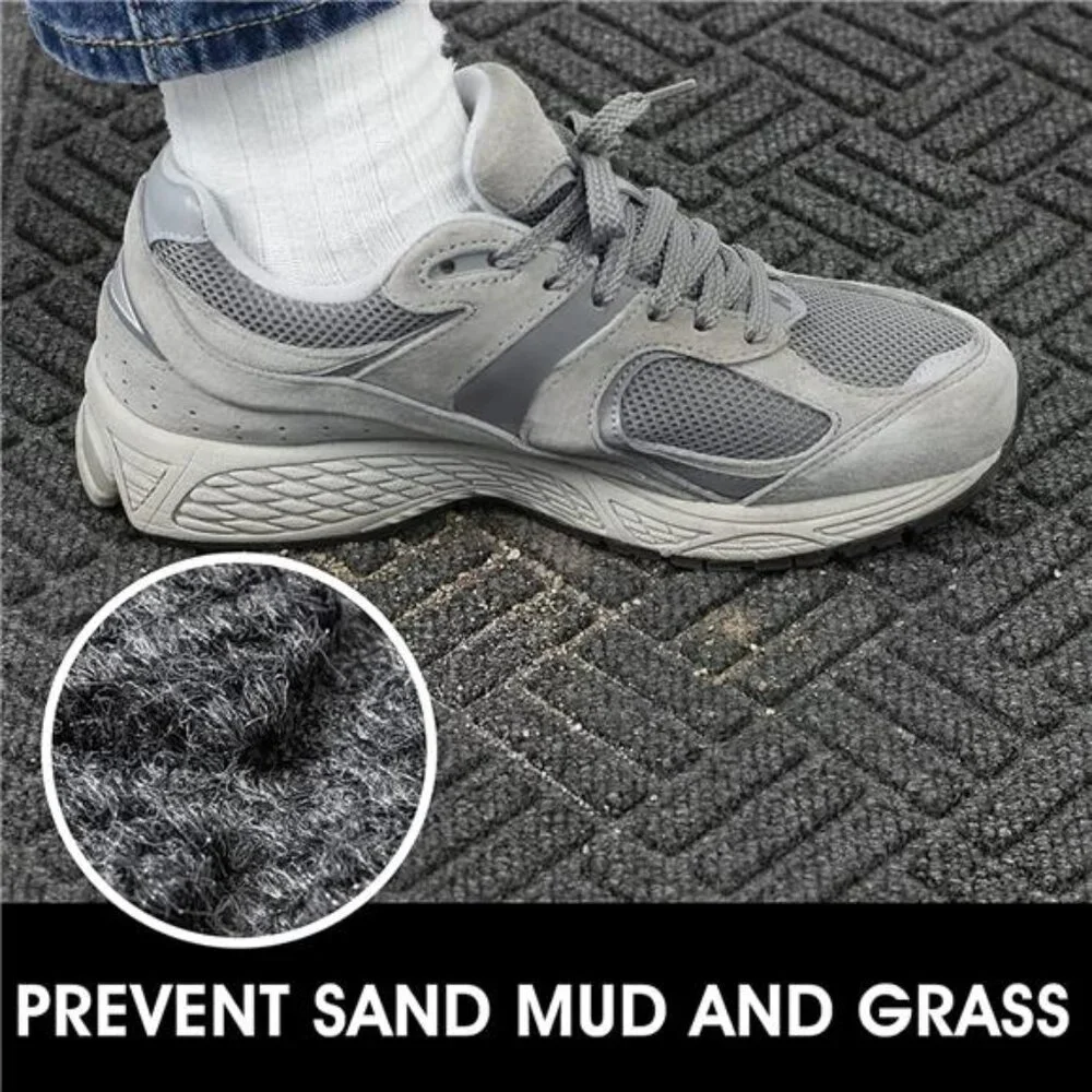 Front Door Mat 2 Pack Indoor and Outdoor Welcome Mat, Absorbent and Away Water